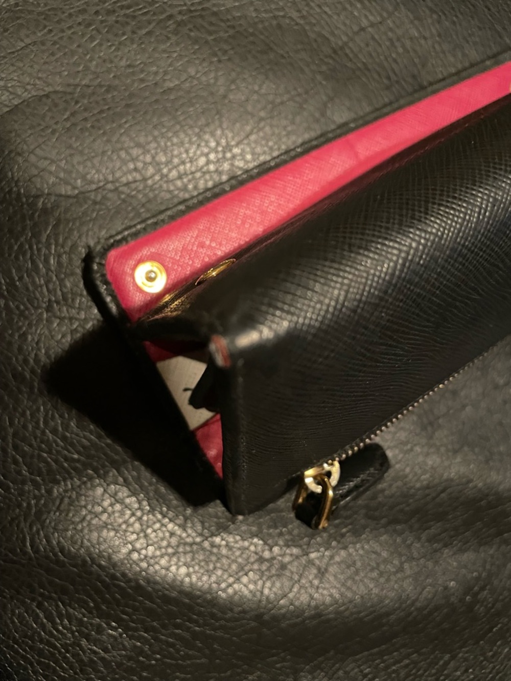 Large Prada Black Saffiano Leather wallet - Picture 10 of 16